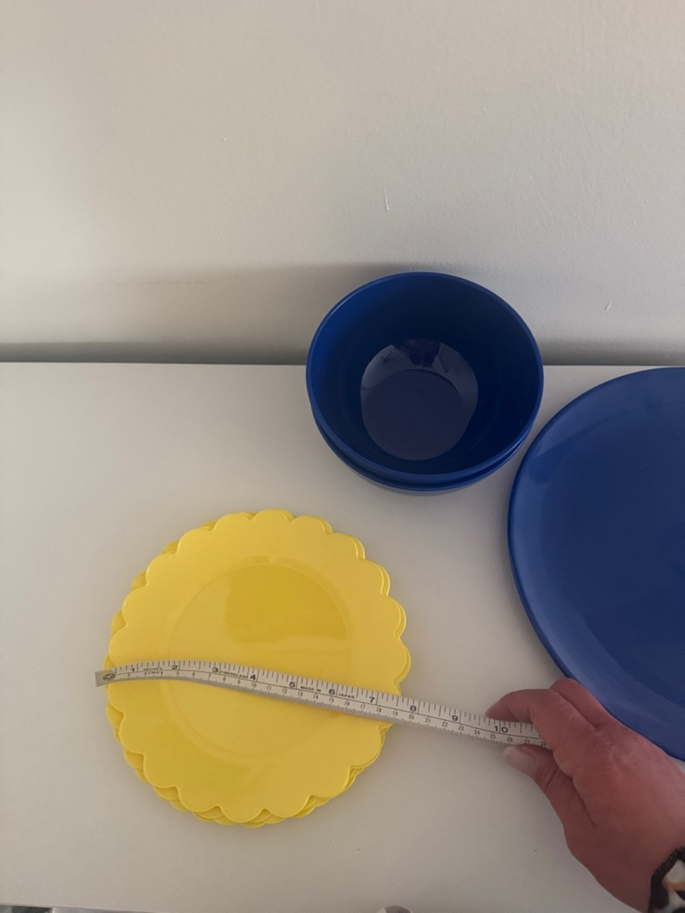 Plastic Blue and Yellow Set - 9 Pieces - Picture 5 of 5